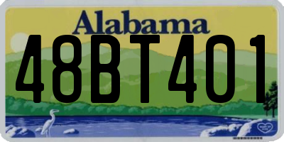 AL license plate 48BT401