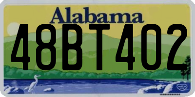 AL license plate 48BT402
