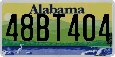 AL license plate 48BT404