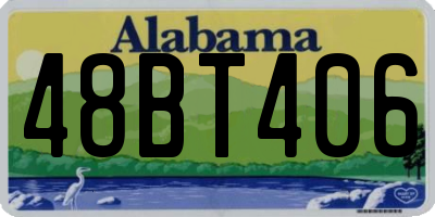 AL license plate 48BT406