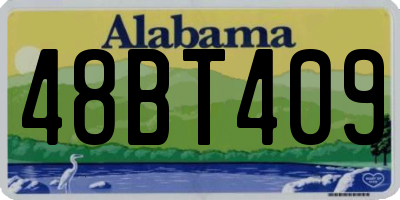 AL license plate 48BT409