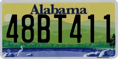 AL license plate 48BT411