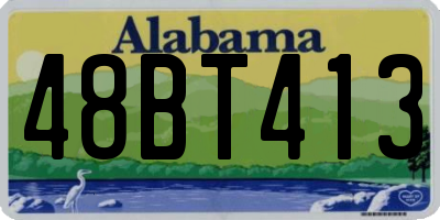 AL license plate 48BT413