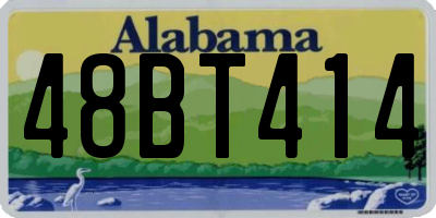 AL license plate 48BT414
