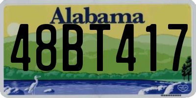 AL license plate 48BT417