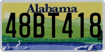 AL license plate 48BT418