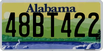 AL license plate 48BT422