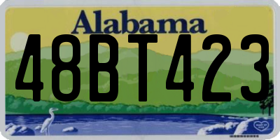 AL license plate 48BT423