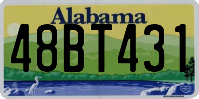 AL license plate 48BT431