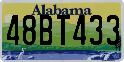 AL license plate 48BT433