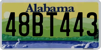 AL license plate 48BT443