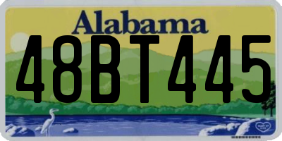 AL license plate 48BT445