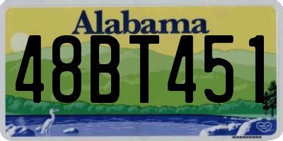 AL license plate 48BT451