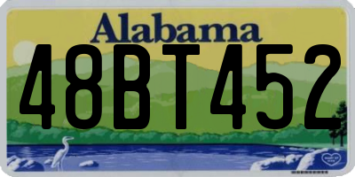 AL license plate 48BT452