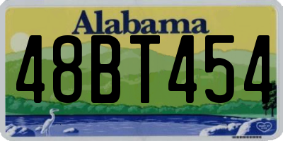 AL license plate 48BT454