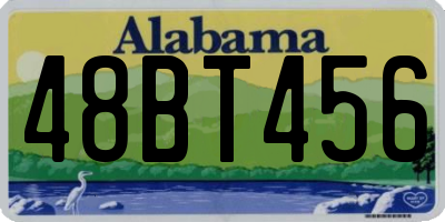 AL license plate 48BT456