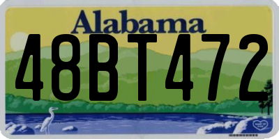 AL license plate 48BT472