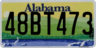 AL license plate 48BT473
