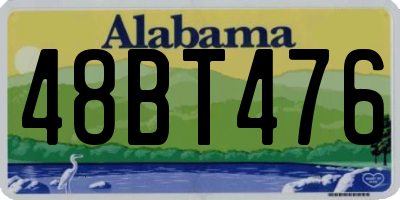 AL license plate 48BT476