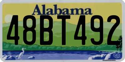 AL license plate 48BT492