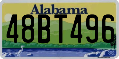 AL license plate 48BT496