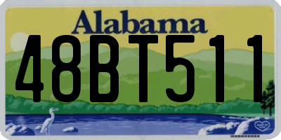 AL license plate 48BT511