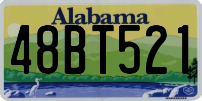 AL license plate 48BT521