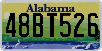 AL license plate 48BT526