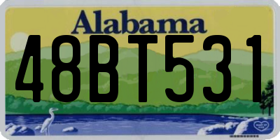 AL license plate 48BT531