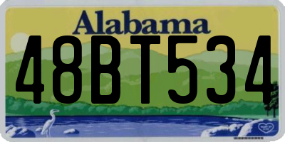 AL license plate 48BT534
