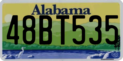 AL license plate 48BT535