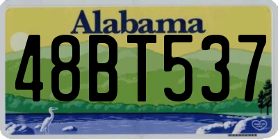 AL license plate 48BT537