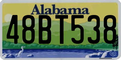 AL license plate 48BT538