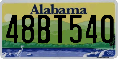 AL license plate 48BT540
