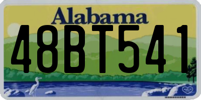 AL license plate 48BT541