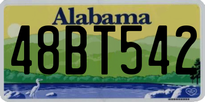 AL license plate 48BT542