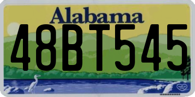AL license plate 48BT545