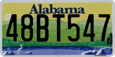 AL license plate 48BT547