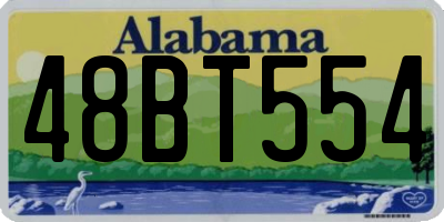 AL license plate 48BT554