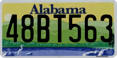 AL license plate 48BT563