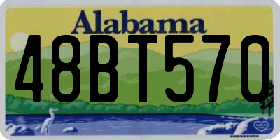 AL license plate 48BT570
