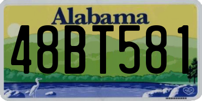 AL license plate 48BT581