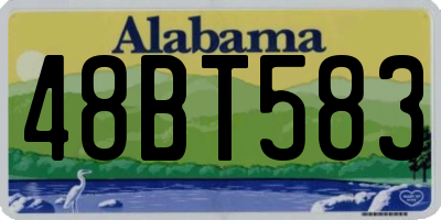 AL license plate 48BT583