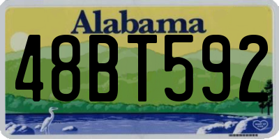 AL license plate 48BT592