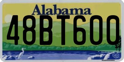 AL license plate 48BT600