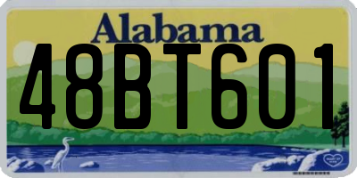 AL license plate 48BT601