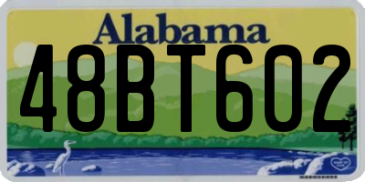 AL license plate 48BT602