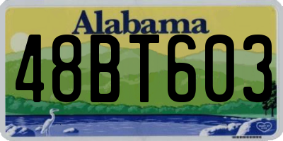 AL license plate 48BT603
