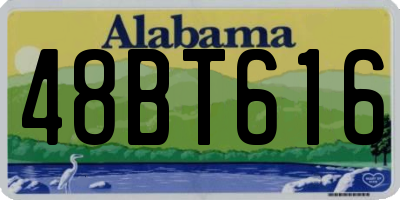 AL license plate 48BT616