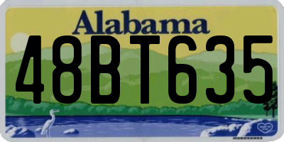 AL license plate 48BT635